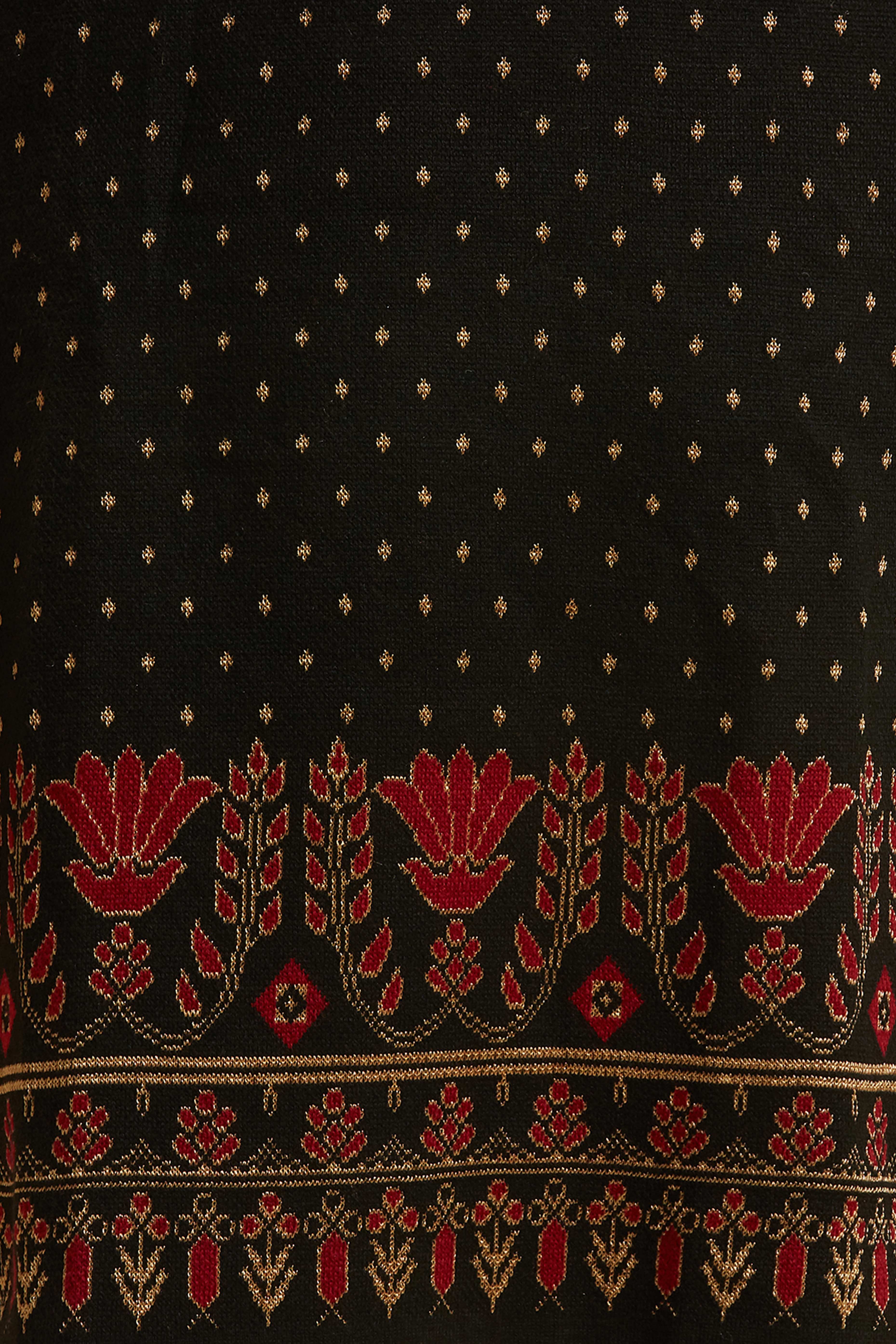 Black Woolen Straight Kurti - Image 9