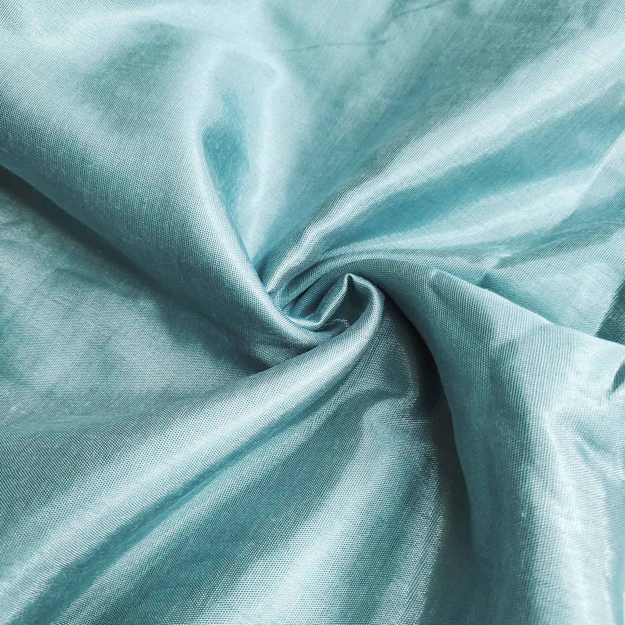 Blue Floral Sequins Embroidery Organza Dress Material - Image 5