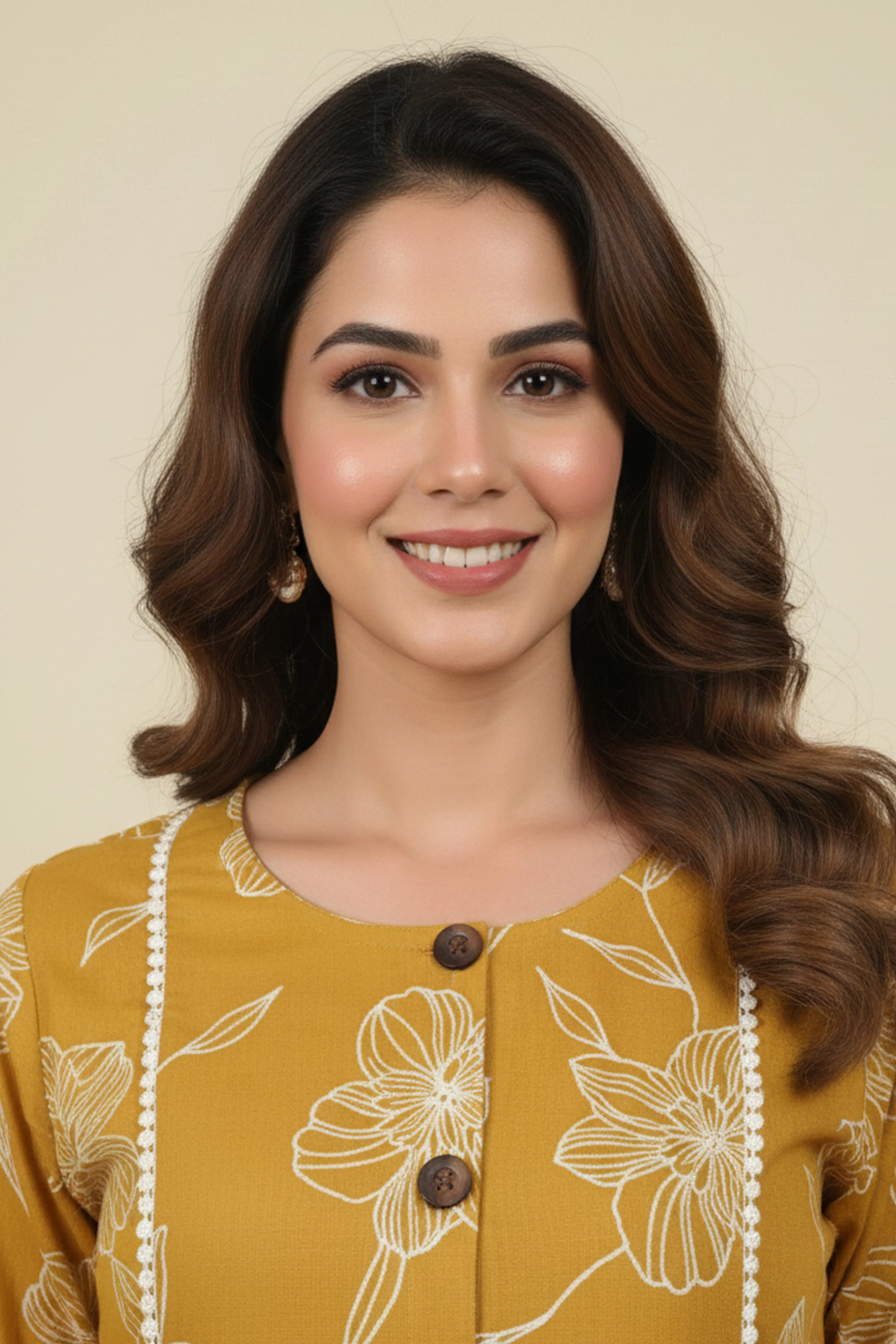 Casual Olive Pure Cotton A-Line Top Perfect for Everyday Elegance - Image 2