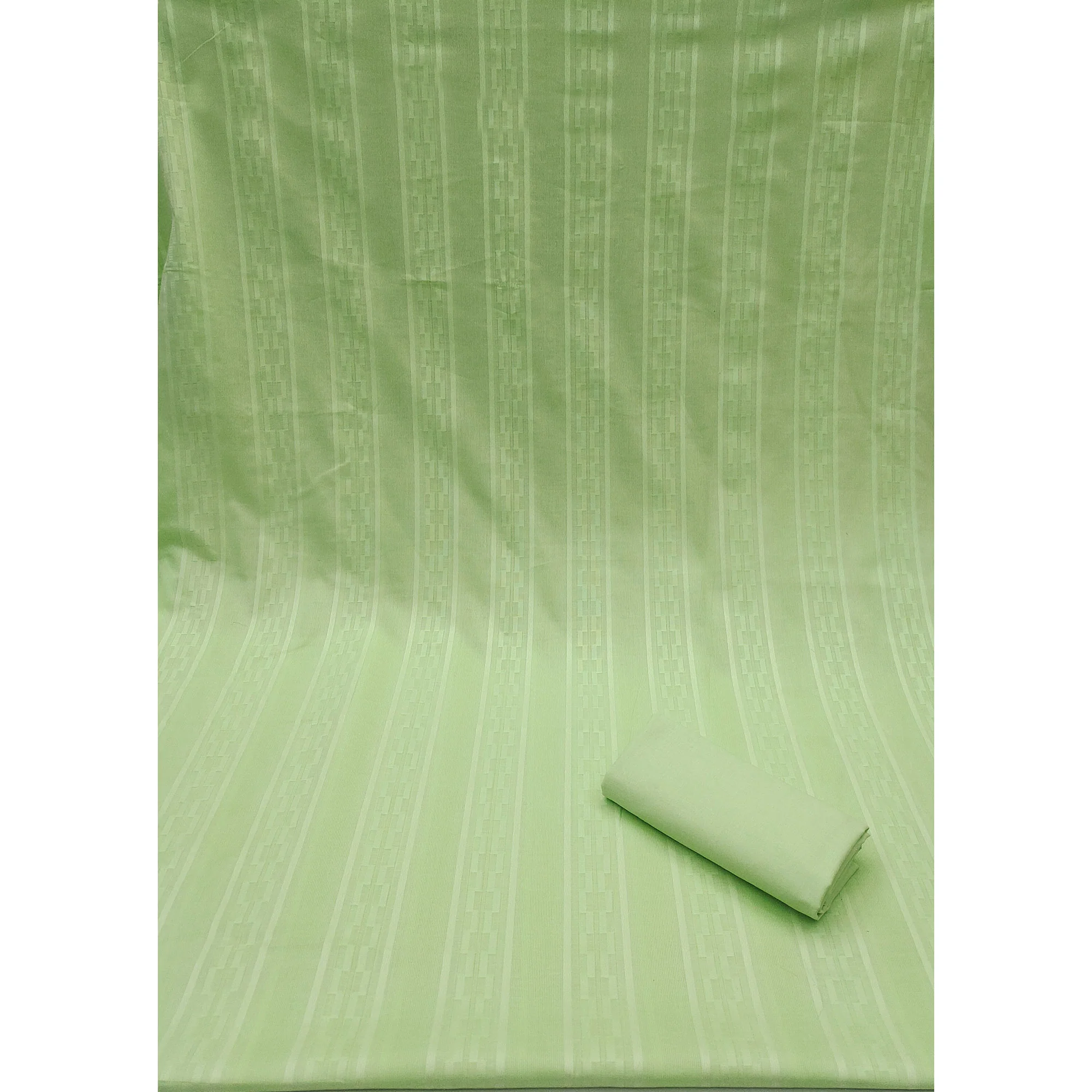 Green Woven Pure Cotton Dress Material - Image 3