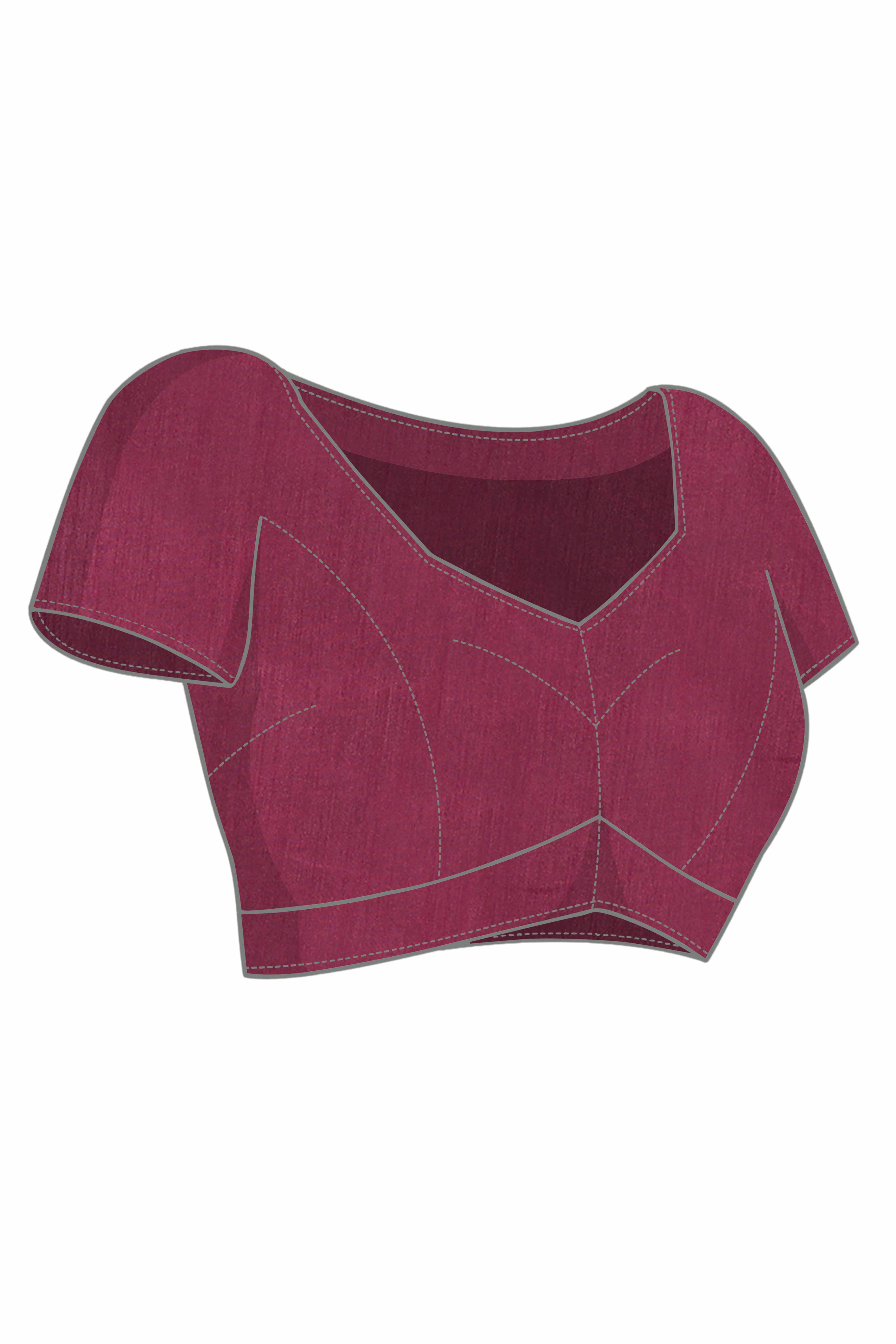 Maroon Georgette Saree with Traditional Bandhani Print and Lace Accents - Image 8