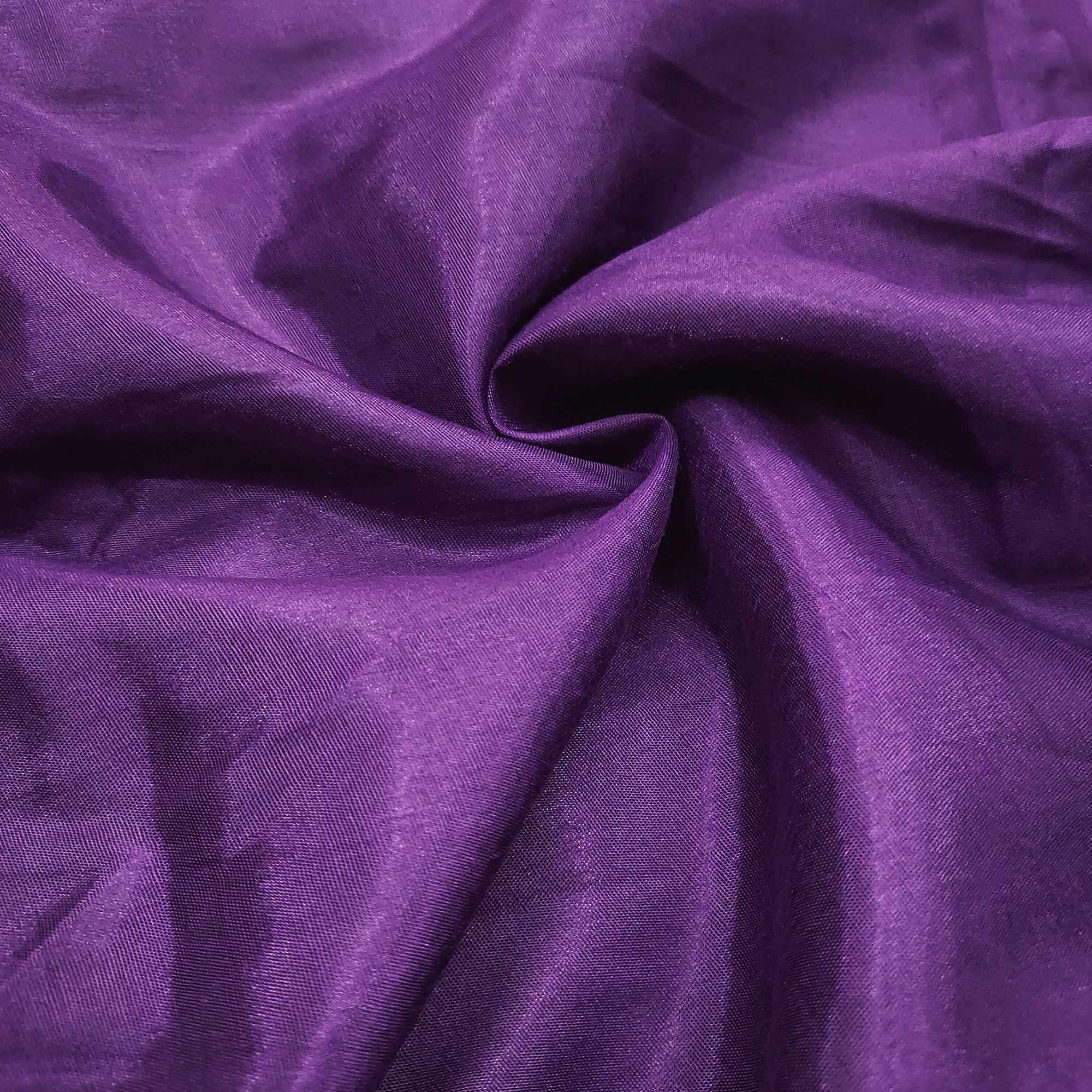 Purple Sequins Hand Embroidery Organza Dress Material - Image 5